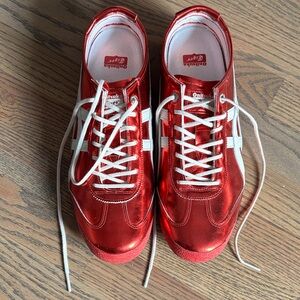 Unisex Onitsuka Tiger Mexico 66 SD Red Metallic Sneakers